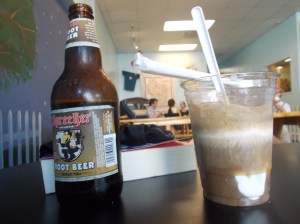 Root beer floats should be allowed in the Coffeeneuring Challenge. Root beer is brewed, right?